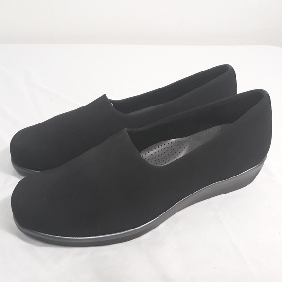 SAS Womens Black Fabric Slip on Loafers Comfort 10 - Picture 8 of 8